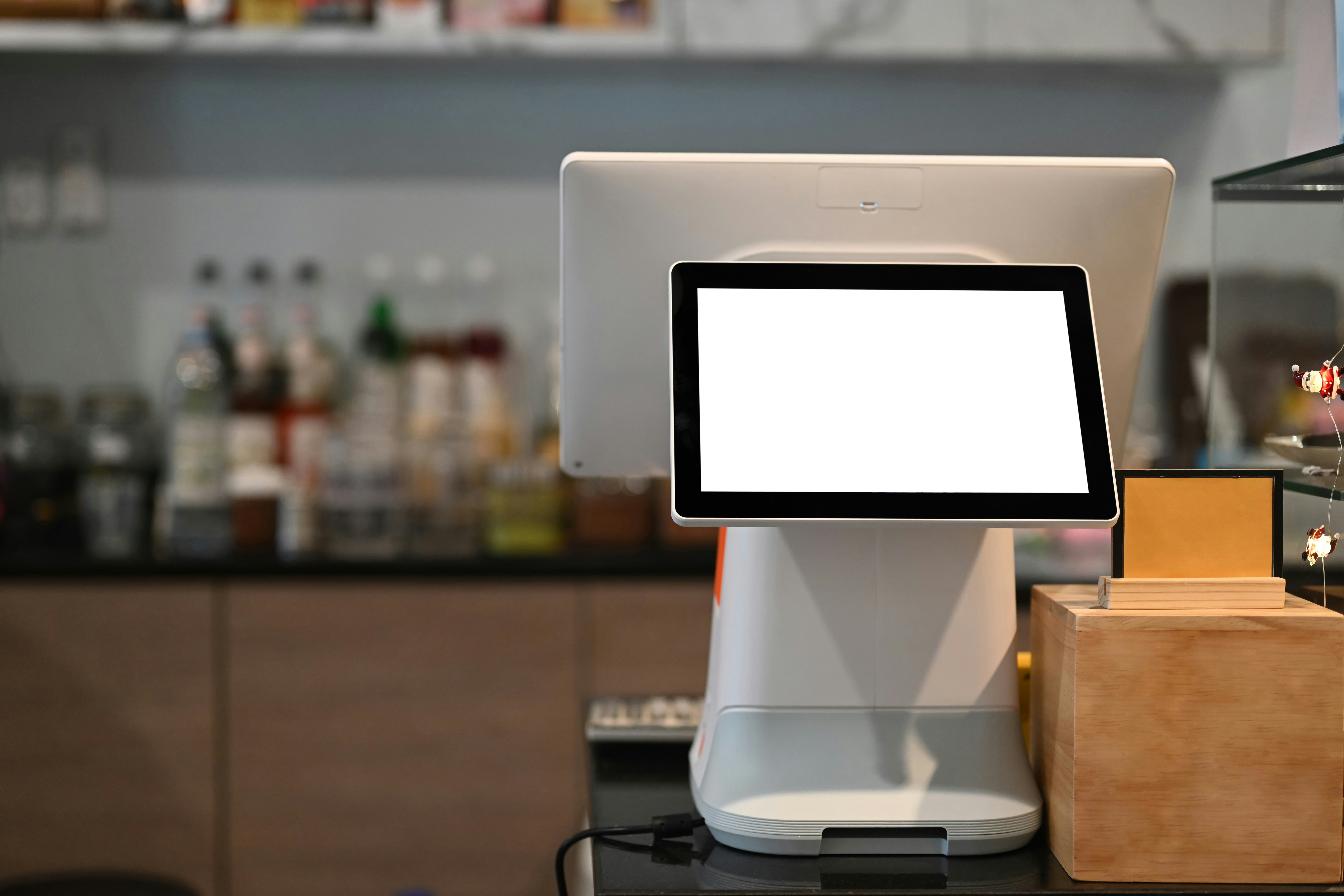 Terminal POS en punto de atención